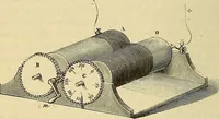 An illustration from Traité d'électricité et de magnétisme : et des applications de ces sciences a la chimie, a la physiologie et aux arts (1855)