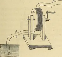 An illustration from Traité d'électricité et de magnétisme : et des applications de ces sciences a la chimie, a la physiologie et aux arts (1855)