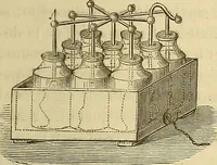 An illustration from Traité d'électricité et de magnétisme : et des applications de ces sciences a la chimie, a la physiologie et aux arts (1855)