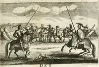 An illustration from Traité des tournois, joustes, carrousels, et autres spectacles publics (1669)