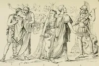 An illustration from Trajes y armas de los españoles desde los tiempos prehistóricos hasta los primeros años del siglo XIX (1877)