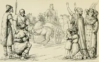 An illustration from Trajes y armas de los españoles desde los tiempos prehistóricos hasta los primeros años del siglo XIX (1877)