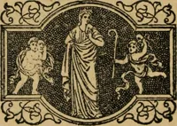 An illustration from Tratado único y singular del origin de los Indios del Perú, Méjico, Santa Fé y Chile (1891)