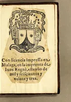 Picture 8 of 8 from Tratado verdadero del viage y nauegacion deste año de seiscientos y veinte y dos, que hizo la flota de Nueua España, y Honduras, general della Fernando de Sosa ... (1623), leaf 165