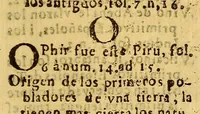 An illustration from Tratado vnico, y singular del origen de los indios occidentales del Piru, Mexico, Santa Fè, y Chile.. (1681)