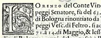 Picture 23 of 64 from Trattato de gli huomini illvstri di Bologna : diviso in tre parti : nella prima parte si contegono i prelati, nella seconda i titolari, & nella terza i dottori, i caualieri, i capitani, et il senato (1590), leaf 47