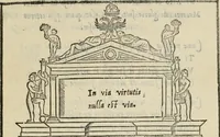 An illustration from Trattato del' intrar in Milano di Carlo V C. sempre aug. : con le proprie figure de li Archi, & per ordine, li nobili vassalli & prencipi & signori cesarei (1541)
