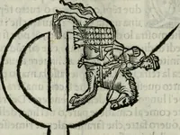 An illustration from Trattato dell'imbrigliare, maneggiare, et ferrare cavalli : diviso in tre parti, con alcvni discorsi sopra la natura di caualli, con disegni di briglie, maneggi, & di caualieri a cauallo, & de ferri d'esso (1556)