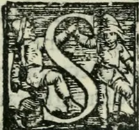 An illustration from Trattato dell'imbrigliare, maneggiare, et ferrare cavalli : diviso in tre parti, con alcvni discorsi sopra la natura di caualli, con disegni di briglie, maneggi, & di caualieri a cauallo, & de ferri d'esso (1556)