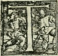 An illustration from Trattato dell'imbrigliare, maneggiare, et ferrare cavalli : diviso in tre parti, con alcvni discorsi sopra la natura di caualli, con disegni di briglie, maneggi, & di caualieri a cauallo, & de ferri d'esso (1556)