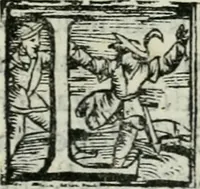 An illustration from Trattato dell'imbrigliare, maneggiare, et ferrare cavalli : diviso in tre parti, con alcvni discorsi sopra la natura di caualli, con disegni di briglie, maneggi, & di caualieri a cauallo, & de ferri d'esso (1556)
