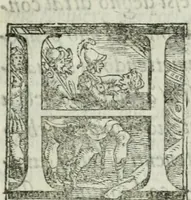 An illustration from Trattato dell'imbrigliare, maneggiare, et ferrare cavalli : diviso in tre parti, con alcvni discorsi sopra la natura di caualli, con disegni di briglie, maneggi, & di caualieri a cauallo, & de ferri d'esso (1556)