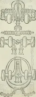 An illustration from Trattato dell'imbrigliare, maneggiare, et ferrare cavalli : diviso in tre parti, con alcvni discorsi sopra la natura di caualli, con disegni di briglie, maneggi, & di caualieri a cauallo, & de ferri d'esso (1556)