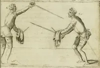 An illustration from Trattato di scientia d'arme : con vn dialogo di filosofia (1553)