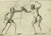 An illustration from Trattato di scientia d'arme : con vn dialogo di filosofia (1553)