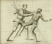 An illustration from Trattato di scientia d'arme : con vn dialogo di filosofia (1553)