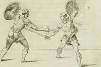 An illustration from Trattato di scientia d'arme : con vn dialogo di filosofia (1553)