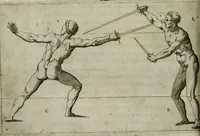 An illustration from Trattato di scientia d'arme : con vn dialogo di filosofia (1553)