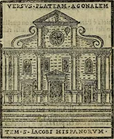An illustration from Trattato nuouo delle cose maravigliose dell'alma città di Roma : ornato de molte figure, nel quale si discorre de 300. & più chiese (1610)