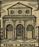 An illustration from Trattato nuouo delle cose maravigliose dell'alma città di Roma : ornato de molte figure, nel quale si discorre de 300. & più chiese (1610)