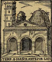 An illustration from Trattato nuouo delle cose maravigliose dell'alma città di Roma : ornato de molte figure, nel quale si discorre de 300. & più chiese (1610)