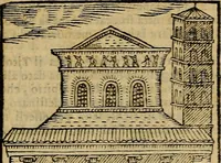 Picture 29 of 258 from Trattato nuouo delle cose maravigliose dell'alma città di Roma : ornato de molte figure, nel quale si discorre de 300. & più chiese (1610), leaf 60