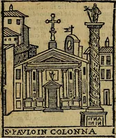 An illustration from Trattato nuouo delle cose maravigliose dell'alma città di Roma : ornato de molte figure, nel quale si discorre de 300. & più chiese (1610)