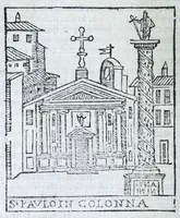 Picture 14 of 58 from Trattato nuouo delle cose marauigliose dell'alma città di Roma : ornato de molte figure, nel quale si discorre di 300.e piu chiese (1625), leaf 102