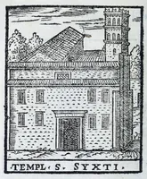 An illustration from Trattato nuouo delle cose marauigliose dell'alma città di Roma : ornato de molte figure, nel quale si discorre di 300.e piu chiese (1625)