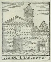 An illustration from Trattato nuouo delle cose marauigliose dell'alma città di Roma : ornato de molte figure, nel quale si discorre di 300.e piu chiese (1625)