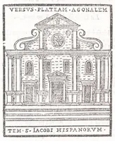 An illustration from Trattato nuouo delle cose marauigliose dell'alma città di Roma : ornato de molte figure, nel quale si discorre de 300 & più chiese (1615)