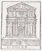 An illustration from Trattato nuouo delle cose marauigliose dell'alma città di Roma : ornato de molte figure, nel quale si discorre de 300 & più chiese (1615)
