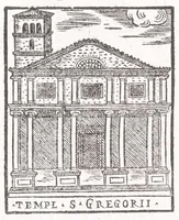 An illustration from Trattato nuouo delle cose marauigliose dell'alma città di Roma : ornato de molte figure, nel quale si discorre de 300 & più chiese (1615)