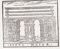 An illustration from Trattato nuouo delle cose marauigliose dell'alma città di Roma : ornato de molte figure, nel quale si discorre de 300 & più chiese (1615)