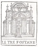 An illustration from Trattato nuouo delle cose marauigliose dell'alma città di Roma : ornato de molte figure, nel quale si discorre de 300 & più chiese (1615)