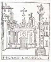 Picture 14 of 71 from Trattato nuouo delle cose marauigliose dell'alma città di Roma : ornato de molte figure, nel quale si discorre de 300 & più chiese (1615), leaf 96