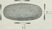 An illustration from Travels in space; a history of aerial navigation (1902)
