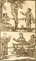 An illustration from Travels and voyages into Africa, Asia, and America, the East and West-Indies, Syria, Jerusalem, and the Holy-land (1696)