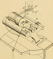 An illustration from A treatise, giving a thorough description of the properties and supply of the fibres, as well as the various processes required for converting wool, cotton, silk from fibre to finished goods, covering both woven and knit goods ... construction of the most modern improvements to preparatory machinery ... accessories relating to construction and equipment of modern textile manufacturing plants .. (1895)