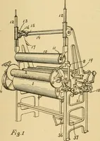 An illustration from A treatise, giving a thorough description of the properties and supply of the fibres, as well as the various processes required for converting wool, cotton, silk from fibre to finished goods, covering both woven and knit goods ... construction of the most modern improvements to preparatory machinery ... accessories relating to construction and equipment of modern textile manufacturing plants .. (1895)