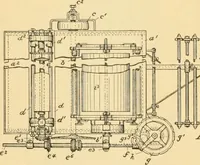 An illustration from A treatise, giving a thorough description of the properties and supply of the fibres, as well as the various processes required for converting wool, cotton, silk from fibre to finished goods, covering both woven and knit goods ... construction of the most modern improvements to preparatory machinery ... accessories relating to construction and equipment of modern textile manufacturing plants .. (1895)