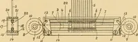 An illustration from A treatise, giving a thorough description of the properties and supply of the fibres, as well as the various processes required for converting wool, cotton, silk from fibre to finished goods, covering both woven and knit goods ... construction of the most modern improvements to preparatory machinery ... accessories relating to construction and equipment of modern textile manufacturing plants .. (1895)