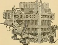 An illustration from A treatise, giving a thorough description of the properties and supply of the fibres, as well as the various processes required for converting wool, cotton, silk from fibre to finished goods, covering both woven and knit goods ... construction of the most modern improvements to preparatory machinery ... accessories relating to construction and equipment of modern textile manufacturing plants .. (1895)