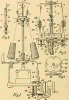 An illustration from A treatise, giving a thorough description of the properties and supply of the fibres, as well as the various processes required for converting wool, cotton, silk from fibre to finished goods, covering both woven and knit goods ... construction of the most modern improvements to preparatory machinery ... accessories relating to construction and equipment of modern textile manufacturing plants .. (1895)