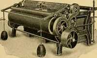 An illustration from A treatise, giving a thorough description of the properties and supply of the fibres, as well as the various processes required for converting wool, cotton, silk from fibre to finished goods, covering both woven and knit goods ... construction of the most modern improvements to preparatory machinery ... accessories relating to construction and equipment of modern textile manufacturing plants .. (1895)