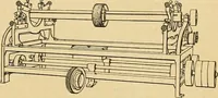 An illustration from A treatise, giving a thorough description of the properties and supply of the fibres, as well as the various processes required for converting wool, cotton, silk from fibre to finished goods, covering both woven and knit goods ... construction of the most modern improvements to preparatory machinery ... accessories relating to construction and equipment of modern textile manufacturing plants .. (1895)