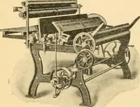An illustration from A treatise, giving a thorough description of the properties and supply of the fibres, as well as the various processes required for converting wool, cotton, silk from fibre to finished goods, covering both woven and knit goods ... construction of the most modern improvements to preparatory machinery ... accessories relating to construction and equipment of modern textile manufacturing plants .. (1895)