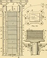 An illustration from A treatise, giving a thorough description of the properties and supply of the fibres, as well as the various processes required for converting wool, cotton, silk from fibre to finished goods, covering both woven and knit goods ... construction of the most modern improvements to preparatory machinery ... accessories relating to construction and equipment of modern textile manufacturing plants .. (1895)