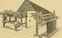 An illustration from A treatise, giving a thorough description of the properties and supply of the fibres, as well as the various processes required for converting wool, cotton, silk from fibre to finished goods, covering both woven and knit goods ... construction of the most modern improvements to preparatory machinery ... accessories relating to construction and equipment of modern textile manufacturing plants .. (1895)