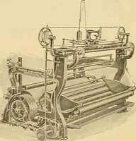 An illustration from A treatise, giving a thorough description of the properties and supply of the fibres, as well as the various processes required for converting wool, cotton, silk from fibre to finished goods, covering both woven and knit goods ... construction of the most modern improvements to preparatory machinery ... accessories relating to construction and equipment of modern textile manufacturing plants .. (1895)